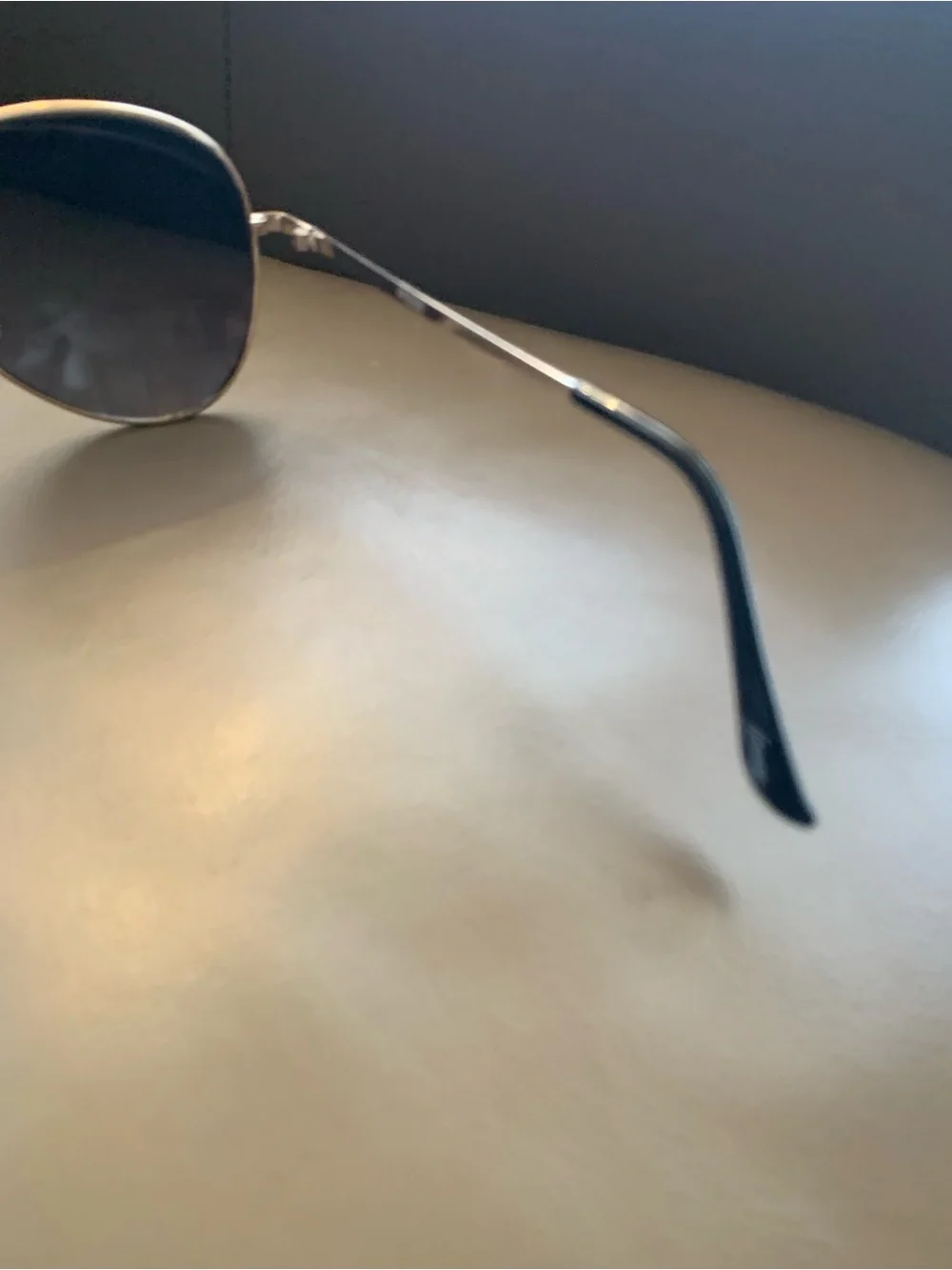 Icing Gold Frame with Black Lenses Aviator Sunglasses
